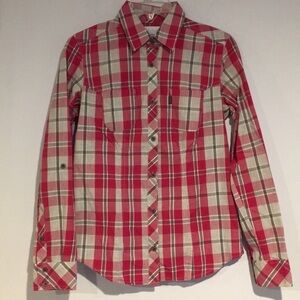Columbia Plaid button down cotton shirt
